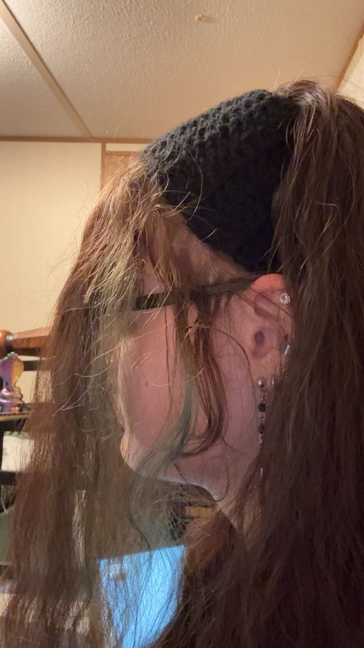 Black Crochet Headband